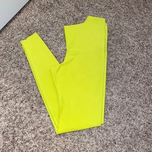 Old Navy Active Neon Yellow High Waisted Leggings